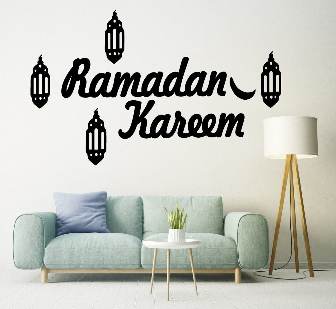 Ramzan kareem Islamic calligraphy 3D Wooden wall Decorative Gift Stylish Design Office Living Room I Decorating Items